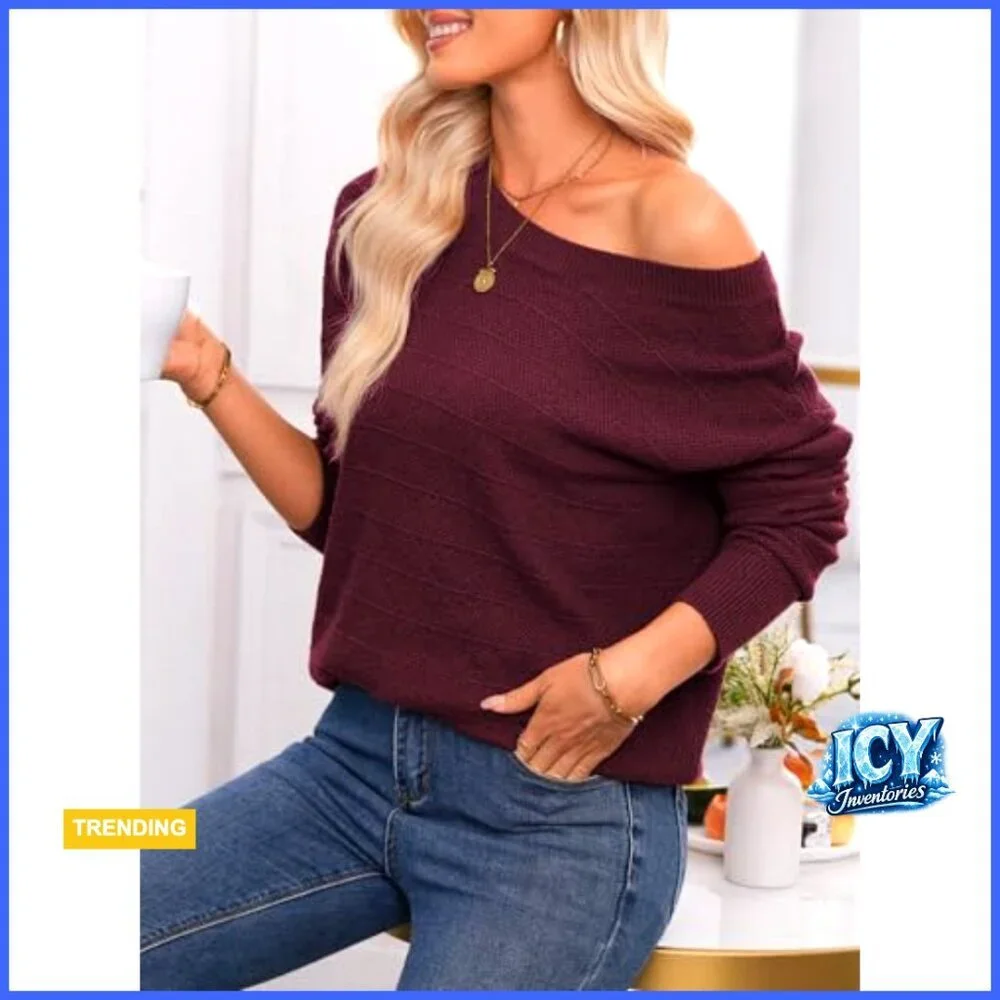 Long Sleeve Knit Pullover Sweater with Back Bow Knot Detail